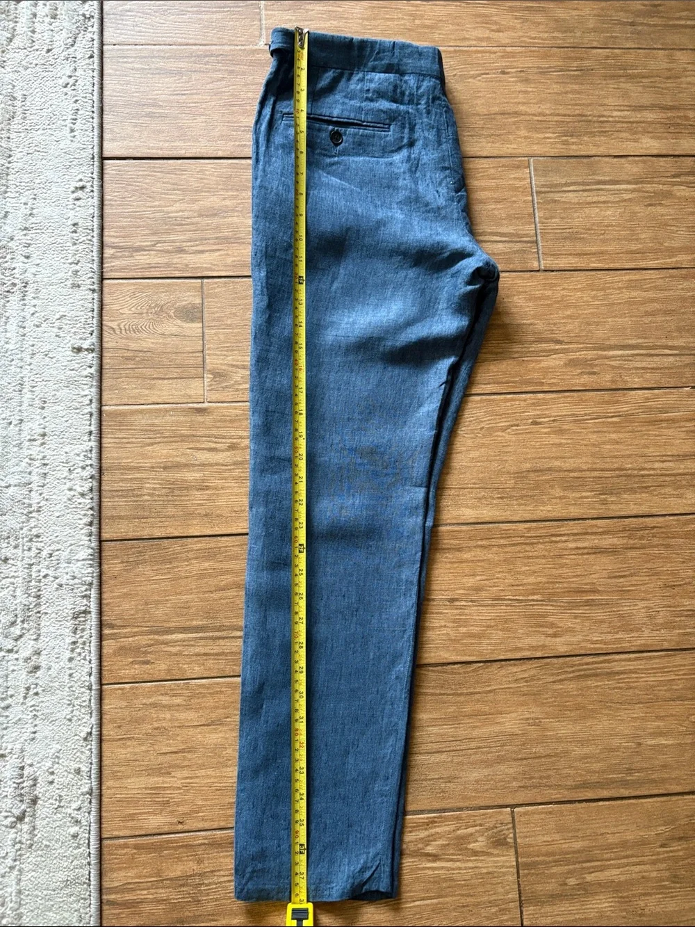 Men's Casual Straight-Leg Pants in Blue